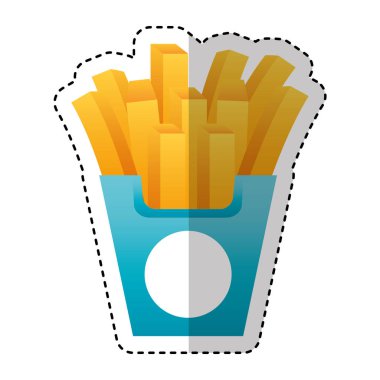 Patates kızartması ikonu.