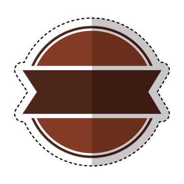 kurdele amblemi izole simgesi