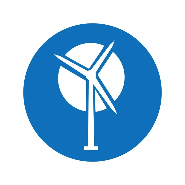 Énergie éolienne icône alternative — Image vectorielle