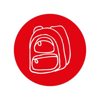 çanta okul kaynağı simgesi