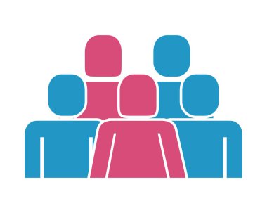 insanlar siluet rakam grubu