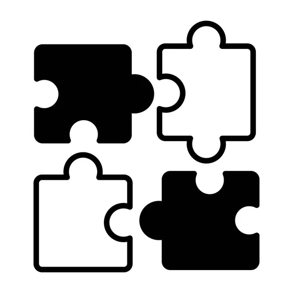 Quebra-cabeças peças de quebra-cabeças — Vetor de Stock