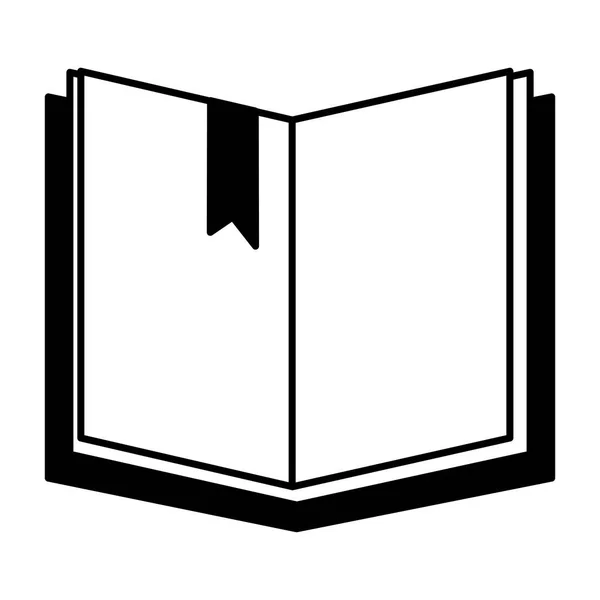 Apri libro isolato icona — Vettoriale Stock