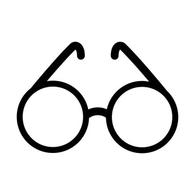 sevimli güneş gözlüğü izole simgesi