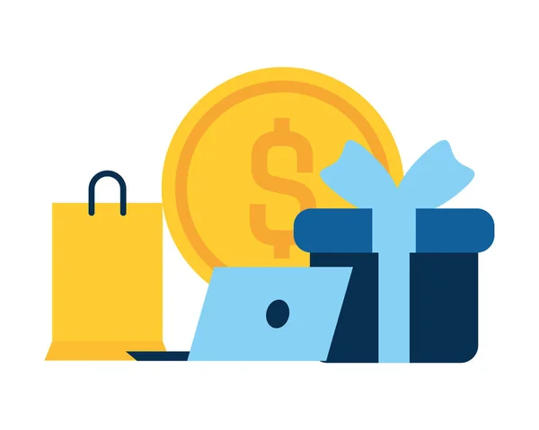 Concepto de compras online — Archivo Imágenes Vectoriales