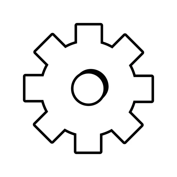Icono de herramienta de engranaje — Vector de stock