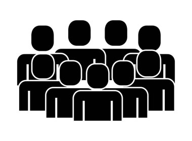 Grup insanların ekip çalışması silueti