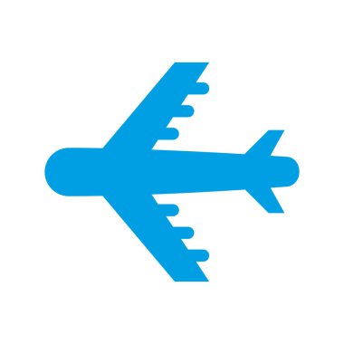 uçak taşımacılığı pictogram izole görüntü