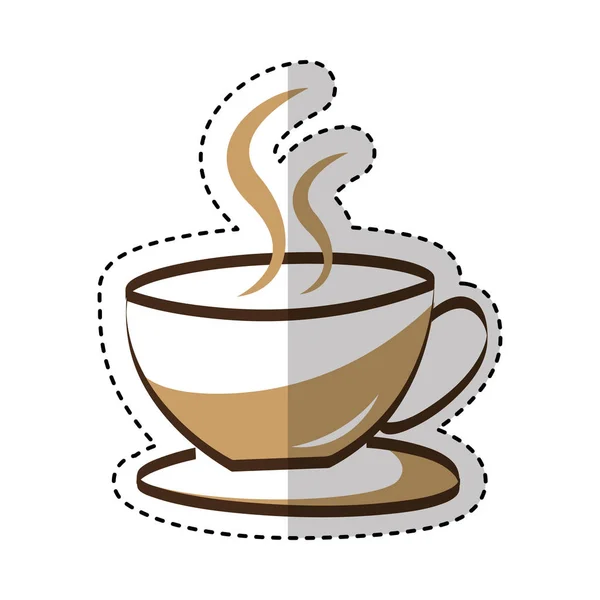 Coffee cup drink isolated icon — Stock Vector