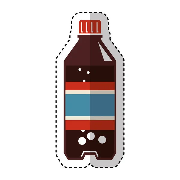 Soda láhev izolované ikona — Stockový vektor