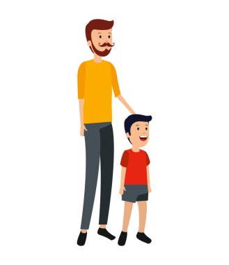 oğul karakterli genç baba