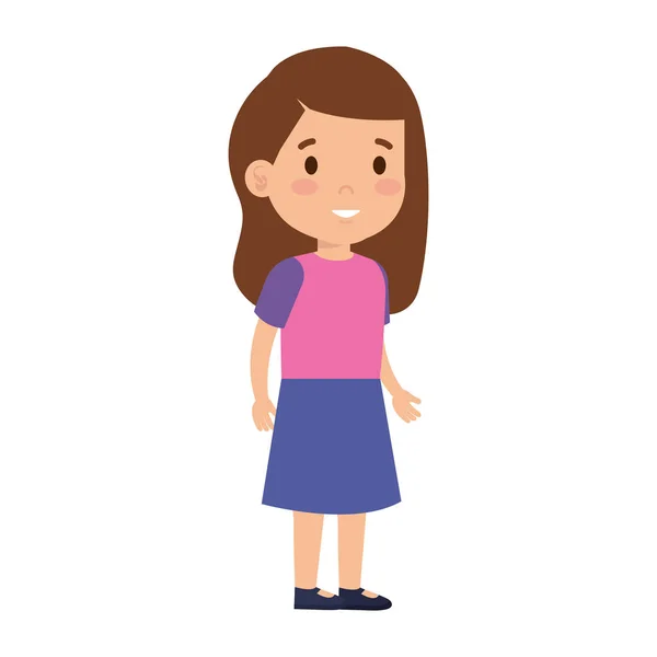 Niña avatar carácter — Vector de stock