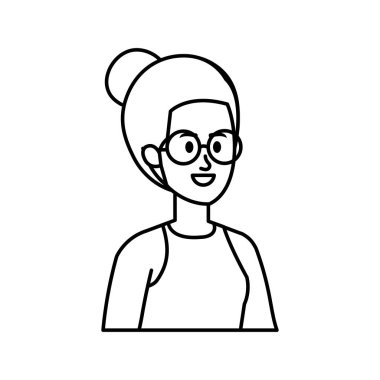 güzel genç kadın karakter