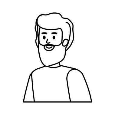 Sakallı genç adam.