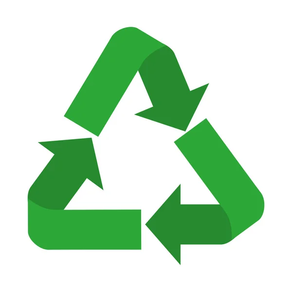 Ανακύκλωσης εικονίδιο συμβόλου βέλη — Διανυσματικό Αρχείο