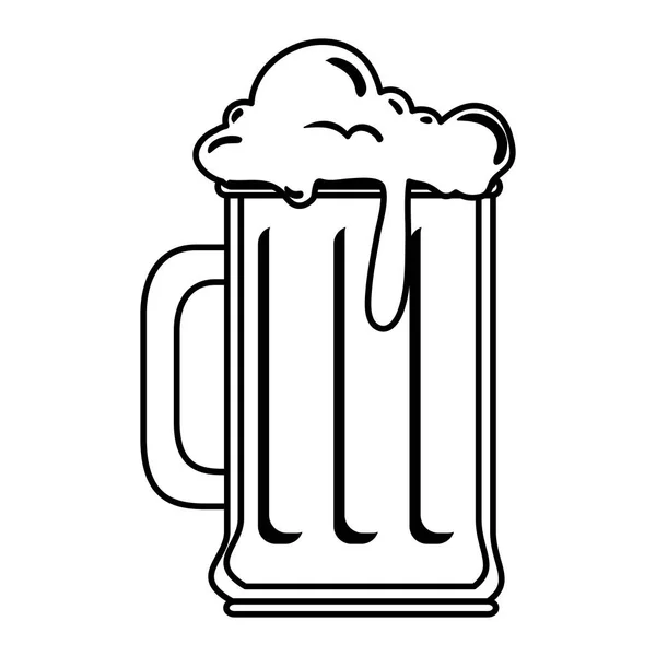 Cerveja frasco bebida ícone — Vetor de Stock