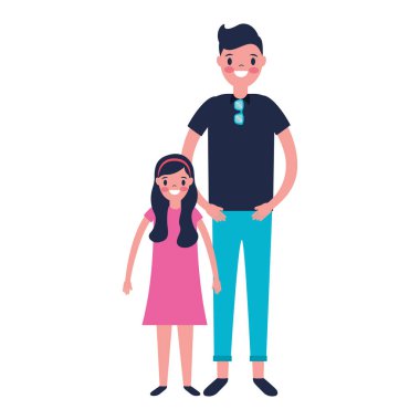 baba ve kız karakter aile