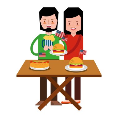 Amerikan Bağımsızlık günü insanlar