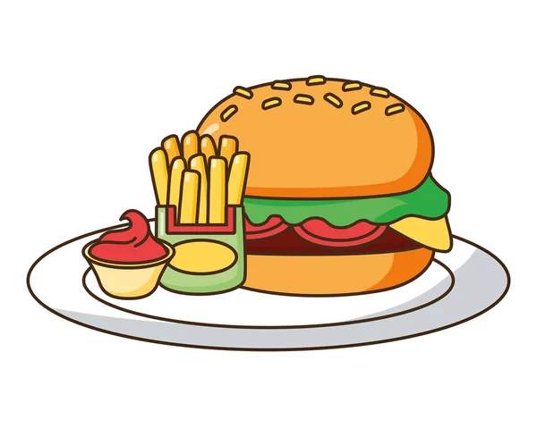 Fast Food gerelateerde — Stockvector