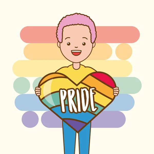 Mensen LGBT Pride — Stockvector