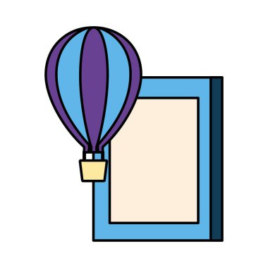 Dünya kitap gün sıcak hava balon