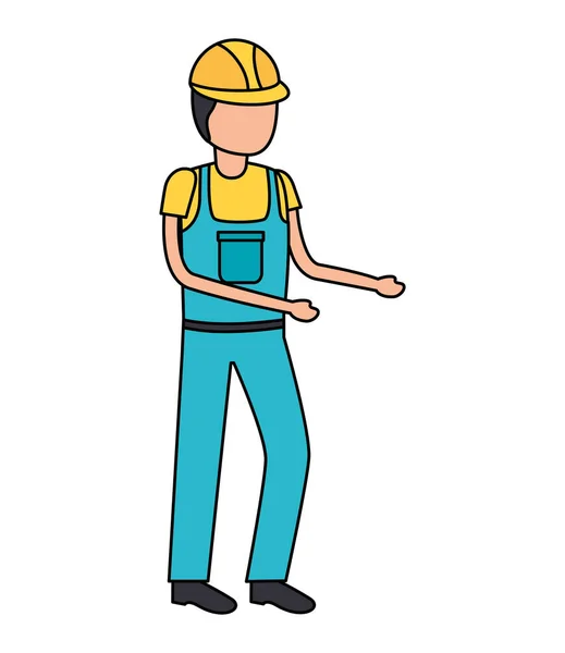 Trabalhador da construção em geral — Vetor de Stock