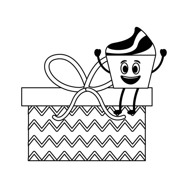 Kawaii Coffrets Cadeaux D Anniversaire Dessin Anime Image Vectorielle Yupiramos C