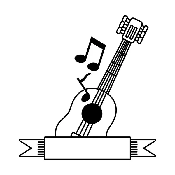Hudební kytara pás karet — Stockový vektor