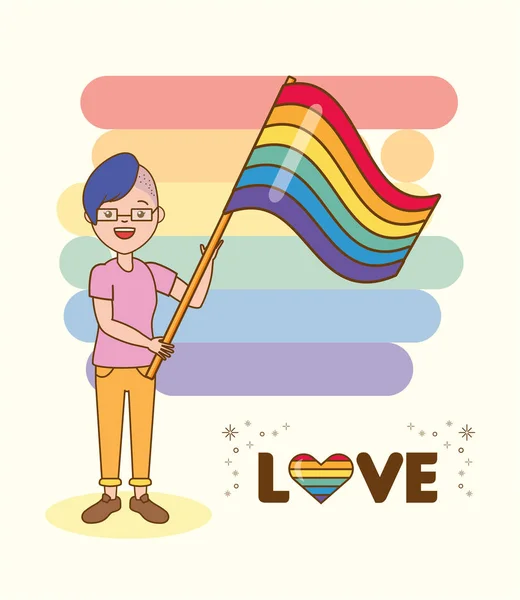 Люди ЛГБТ гордості — стоковий вектор
