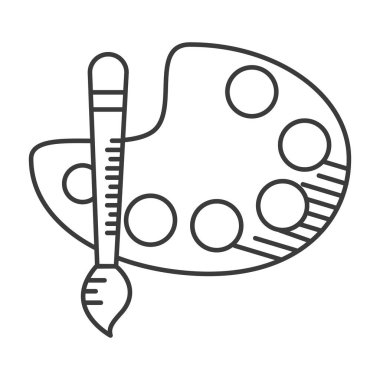 paletter renkli okul malzemeleri