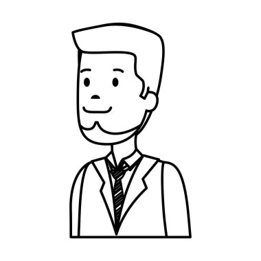 Sakallı genç adam.