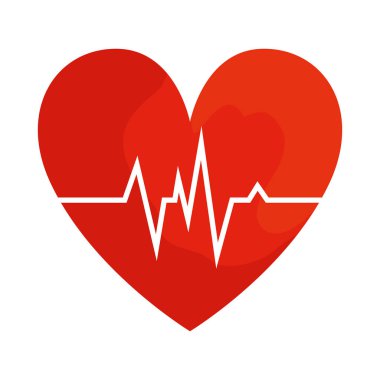 kalp kardiyo izole simgesi