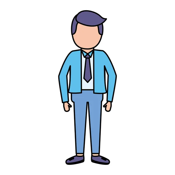 Businessman with necktie — Stock Vector