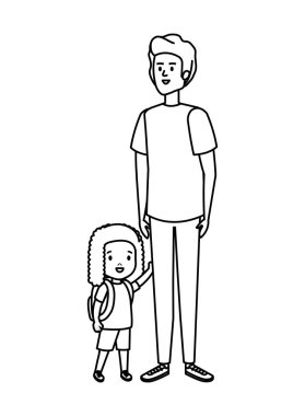 Baba ile kızı karakterler