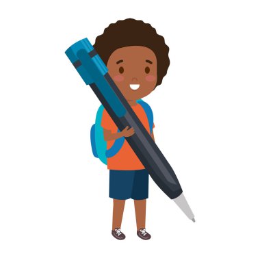 kalem ile siyah küçük öğrenci çocuk