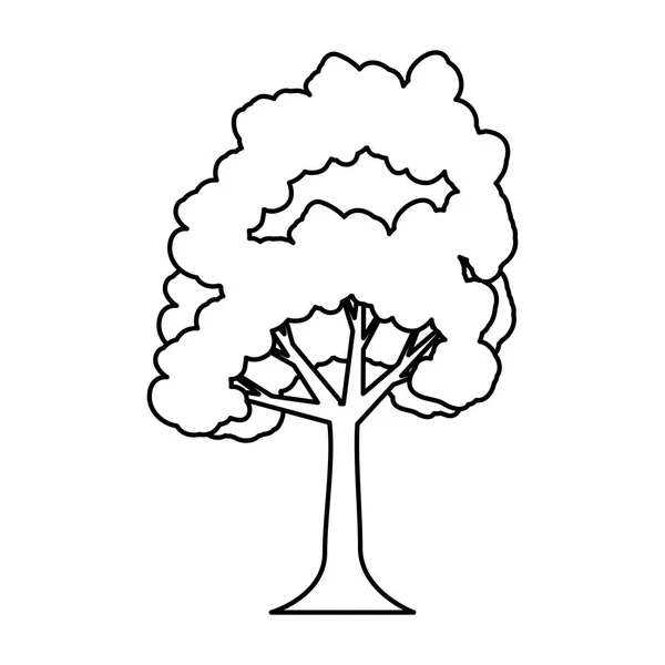 Ikon pohon terisolasi - Stok Vektor