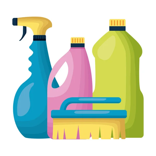 Spring cleaning tools — Stock Vector