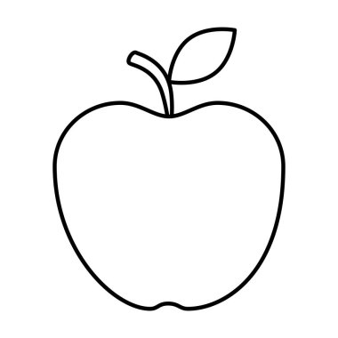 taze elma sağlıklı simge