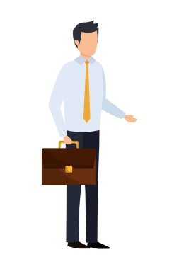 portföyü ile zarif işadamı