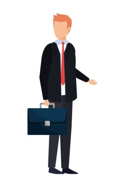 portföyü ile zarif işadamı