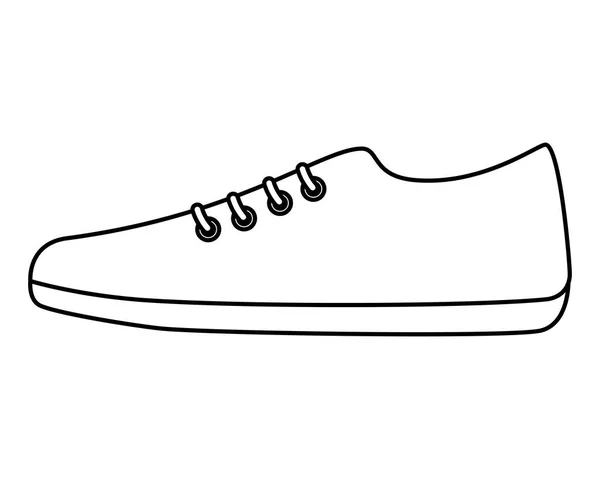 Zapato deportivo icono aislado — Vector de stock