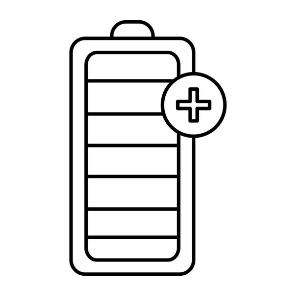 Icono de nivel de energía de la batería — Archivo Imágenes Vectoriales