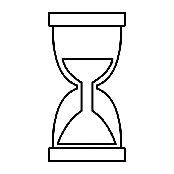 Reloj de arena temporizador aislado icono — Vector de stock