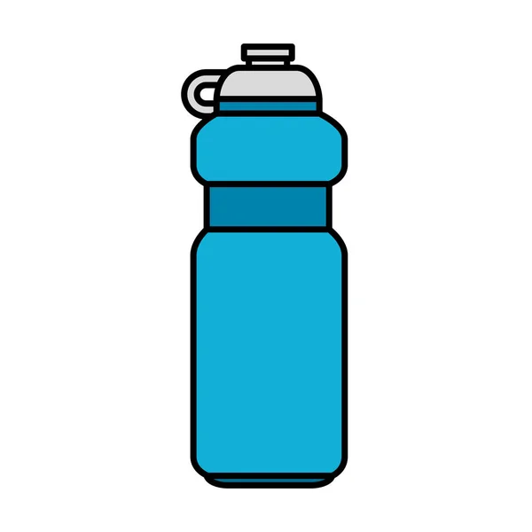 Botella gimnasio aislado icono — Vector de stock