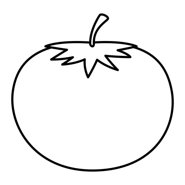 Färsk tomat vegetabiliska ikonen — Stock vektor