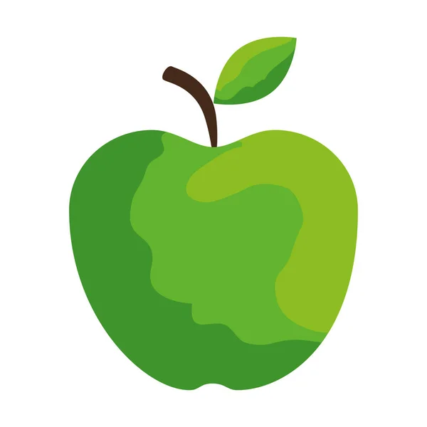 Fresh Apple hälsosam ikon — Stock vektor