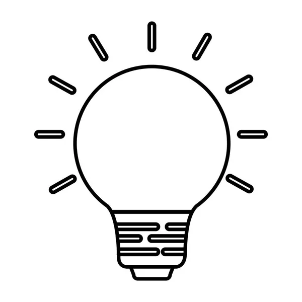 Bulb light isolated icon — Stock Vector