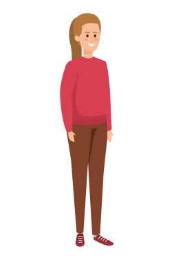 güzel genç kadın karakter