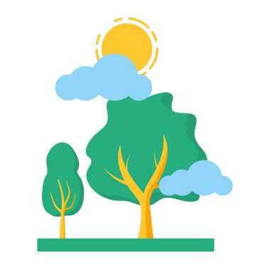 ağaçlar doğa gökyüzü