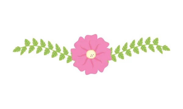 Dekorace květy listy — Stockový vektor